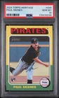 2024 TOPPS HERITAGE #594 PAUL SKENES ROOKIE RC PSA 10