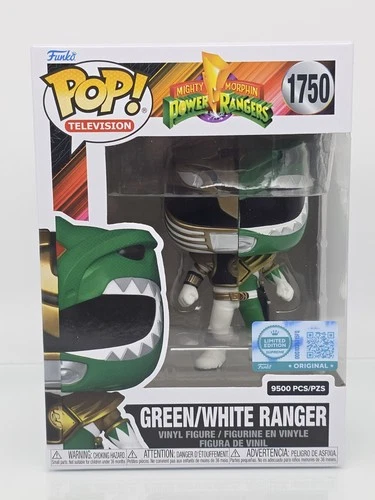 Funko Limited Edition Supreme Power Rangers Green/White Ranger 1750 +Protector