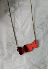 Tatty Devine Pendant Red  Candy Sweet Wrapper Necklace