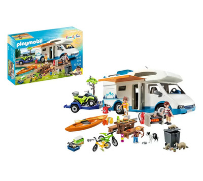 Playmobil 9318 Family Fun Camping Abenteuer Mega Set Outdoor Camping Spielzeug Alter 4+
