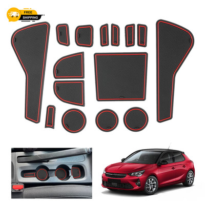 für Opel Corsa F 2020-2024 Handbremse Auto Tür Rillenmatte Antirutsch Schlitz Belag Auto