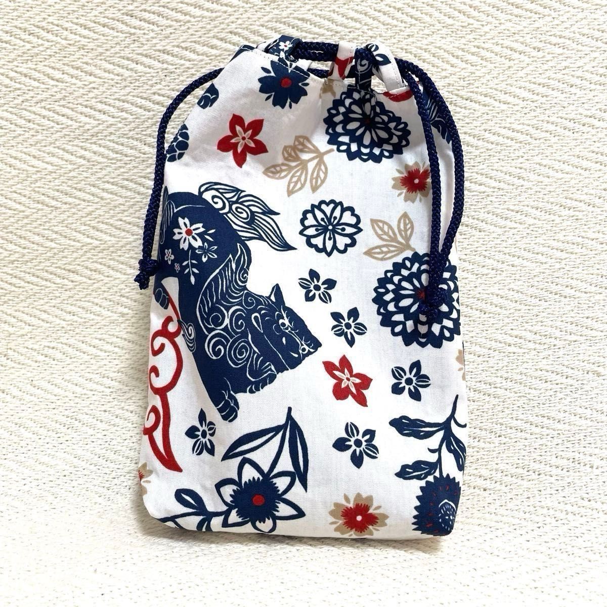 Drawstring bag Shingen bag Drawstring bag Great 3… - image 5