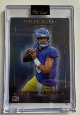 Wild Card 2026 Matte Metal Matthew Stafford Los Angeles Rams MM250BDa3-MS 2/5
