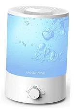  Healthy Top-Refill Cool Mist Humidifiers for Bedroom, 24dB Ultrasonic Air 