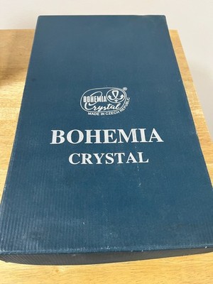 Beautiful Bohemia Czech Republic Lead Crystal Champaign Glasses Set Of 6