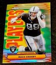 Maxx Crosby 2025 Topps Chrome Football Power Players Refractor Raiders #PP-37💥