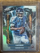 2025 Topps Chrome Cosmic Football Cam Ward ET...