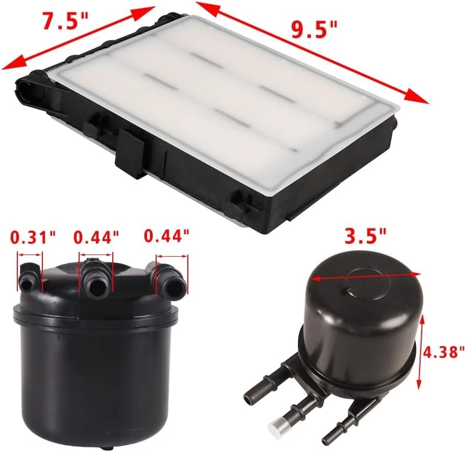 FD4625 6.7L Diesel Fuel Air Filter Kit For 17-19 Ford F250 F350 Super Duty FP79 - Image 2 of 4