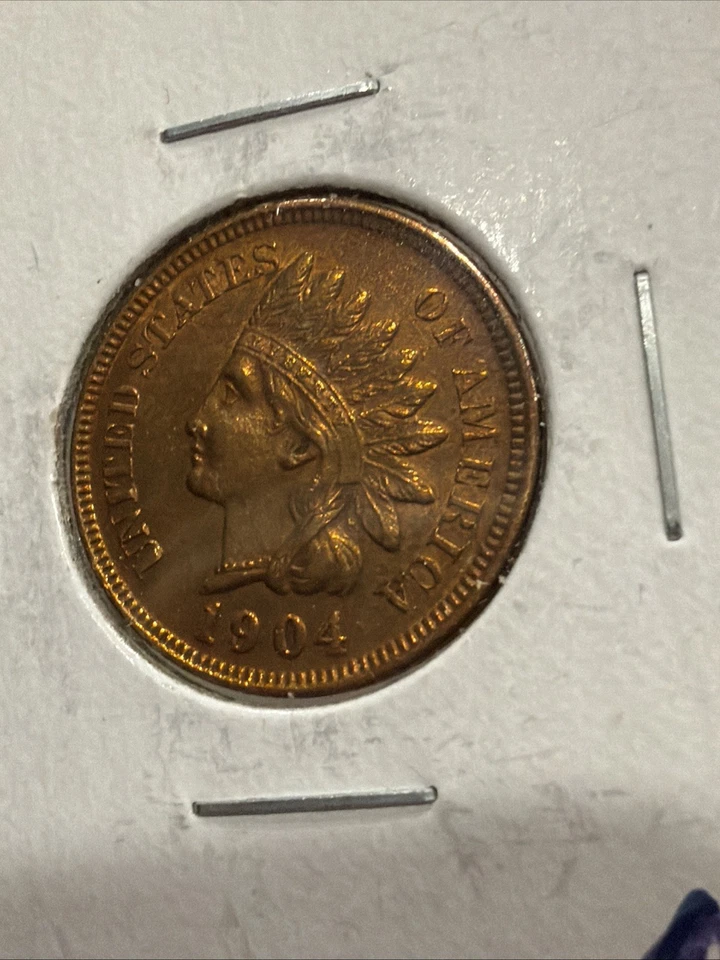 1904 Indian Head Penny BU Brilliant - Image 4 of 4
