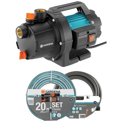 GARDENA 3000/4 Basic Set Gartenpumpe  3000 l/h 35 m