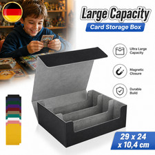 Premium Sammelkarten Aufbewahrungsbox PU Lede...