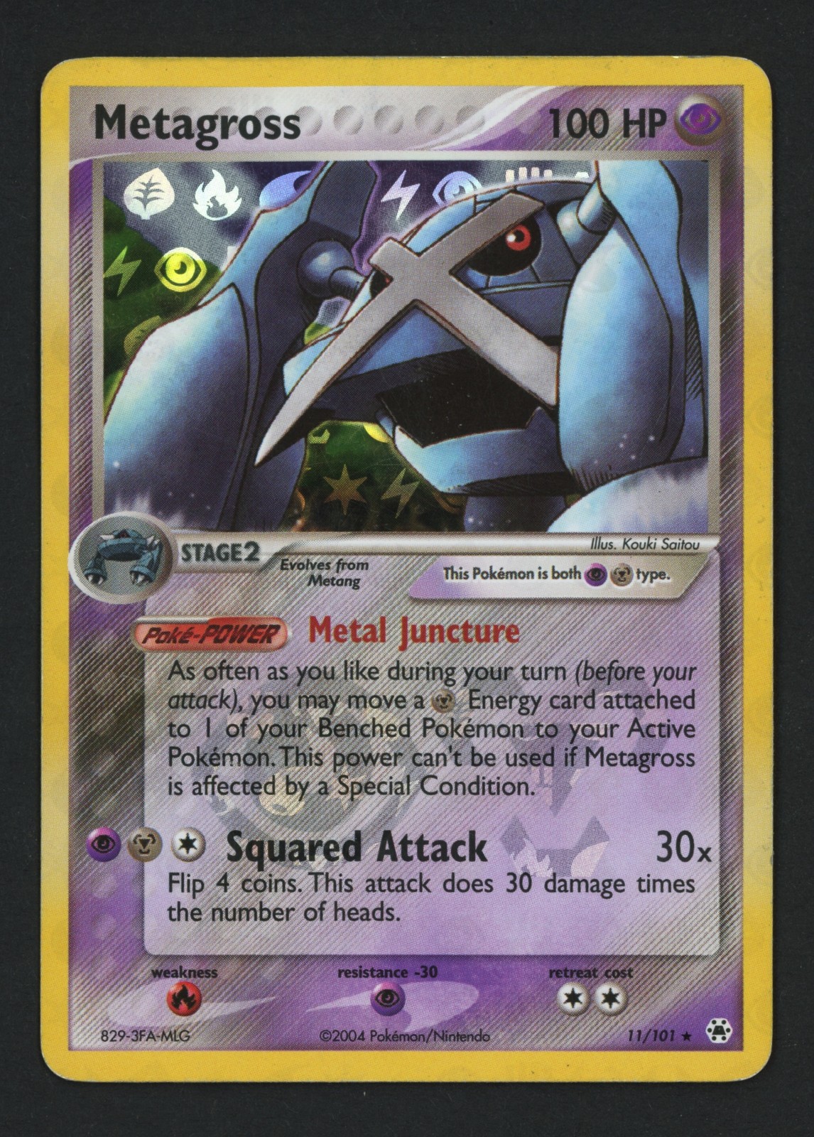 Metagross 11/101 Reverse Holofoil Hidden Legends Holo Rare Pokemon TCG