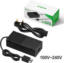 Xbox One Power Supply Brick, AC Adaptor Cable for Xbox One Console Games 240V UK