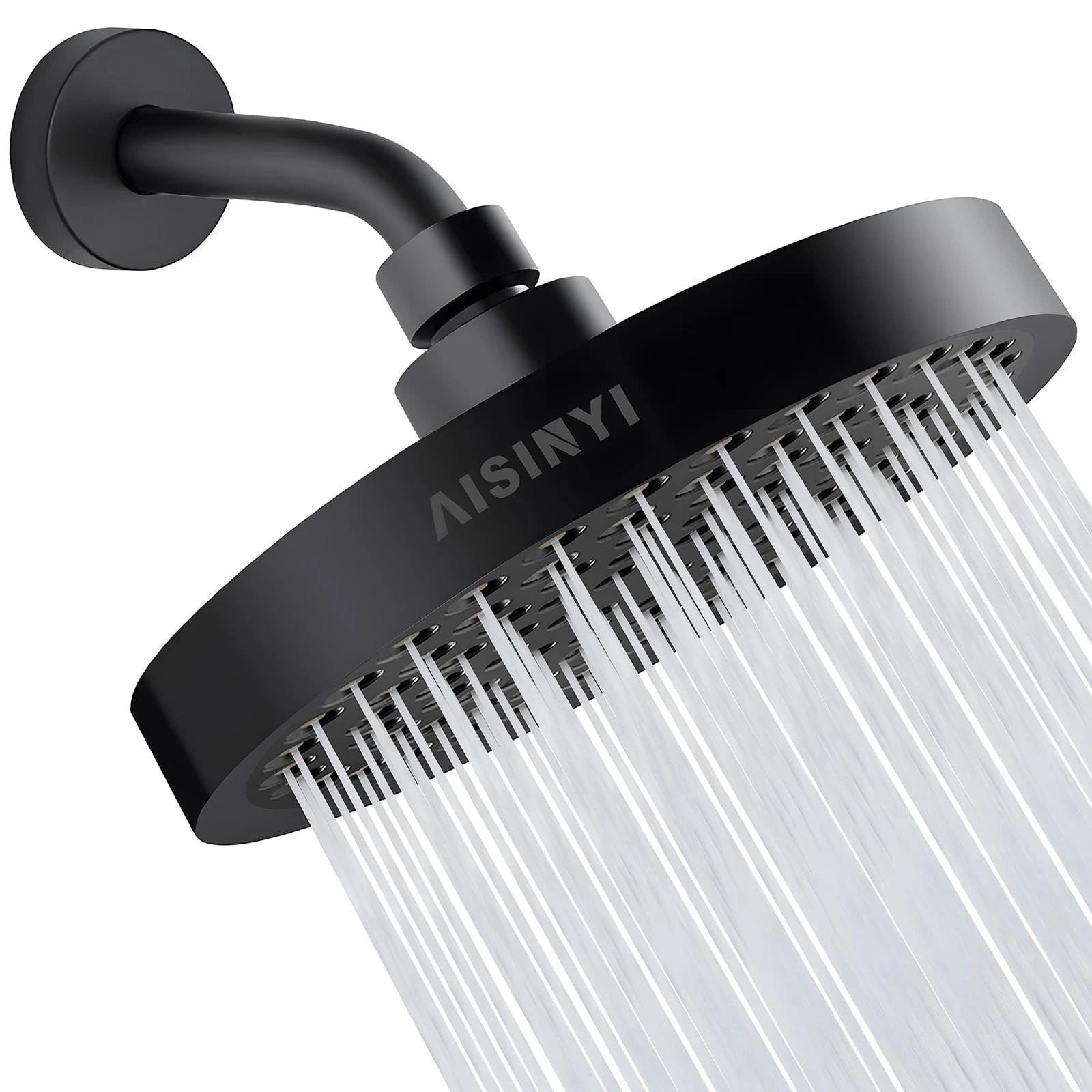 High Pressure Rainfall Shower Head, 6 Inches Luxury Modern Showerhead with Pe...