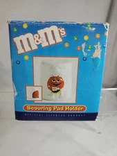 M&M Candy- Red Ceramic Scouring Pad Holder Vintage
