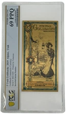 2019 Utah 5 Goldback PCGS 69 *INVERTED SERIAL NUMBER ERROR NOTE*