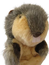 Daphnes Driver Golf Head Cover Plush Beaver Tawny Brown Gray