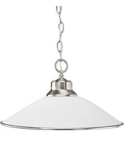 Progress Lighting P5013 Nickel Glass Pendants...