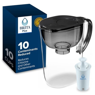 Brita Everyday Black 10 Cup Pitcher with Plus Filter