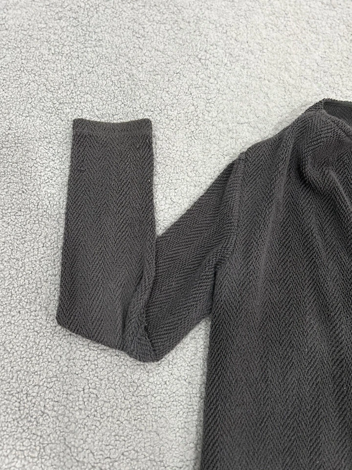 Cárdigan James Perse Mujer 2 Gris Terry Francés Algodón Frente Abierto Chaqueta Larga Foto 2 de 4