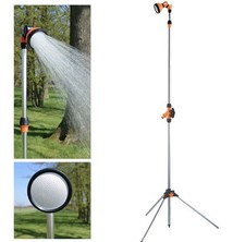 Gartendusche Pooldusche höhenverstellbar Alu Garten Camping Außen Outdoor Dusche
