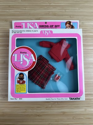 VTG 80S TAKARA LISA & LORI DRESS UP SET LICCA CHAN DOLL OUTFIT FASHION JAPAN #7