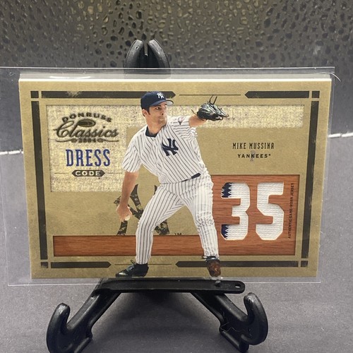 2004 Donruss Classics Mike Mussina Dress Code Game Worn "35" Jersey #53/100