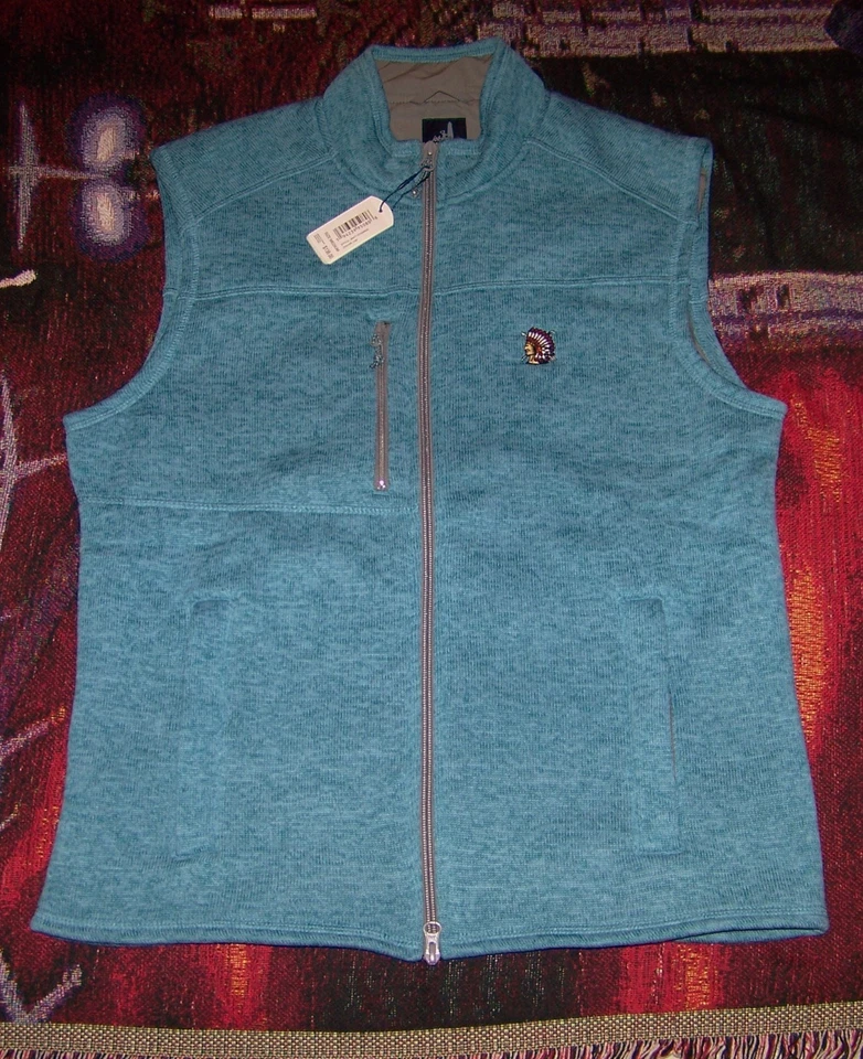 NEW JOHNNIE-O Lined Fleece Vest Jacket Sweater SHINNECOCK HILLS GOLF CLUB M Blue - Image 2 of 4