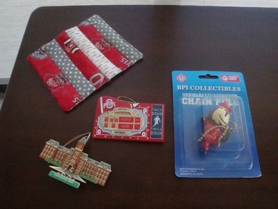 BRUTUS BUCKEYE NCAA BPI Collectible Chain Pull & Ohio State Ornaments