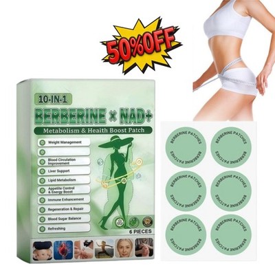 10|in|1 Berberine Metabolism Health Boost Patch Appetite Control & Energy Boost