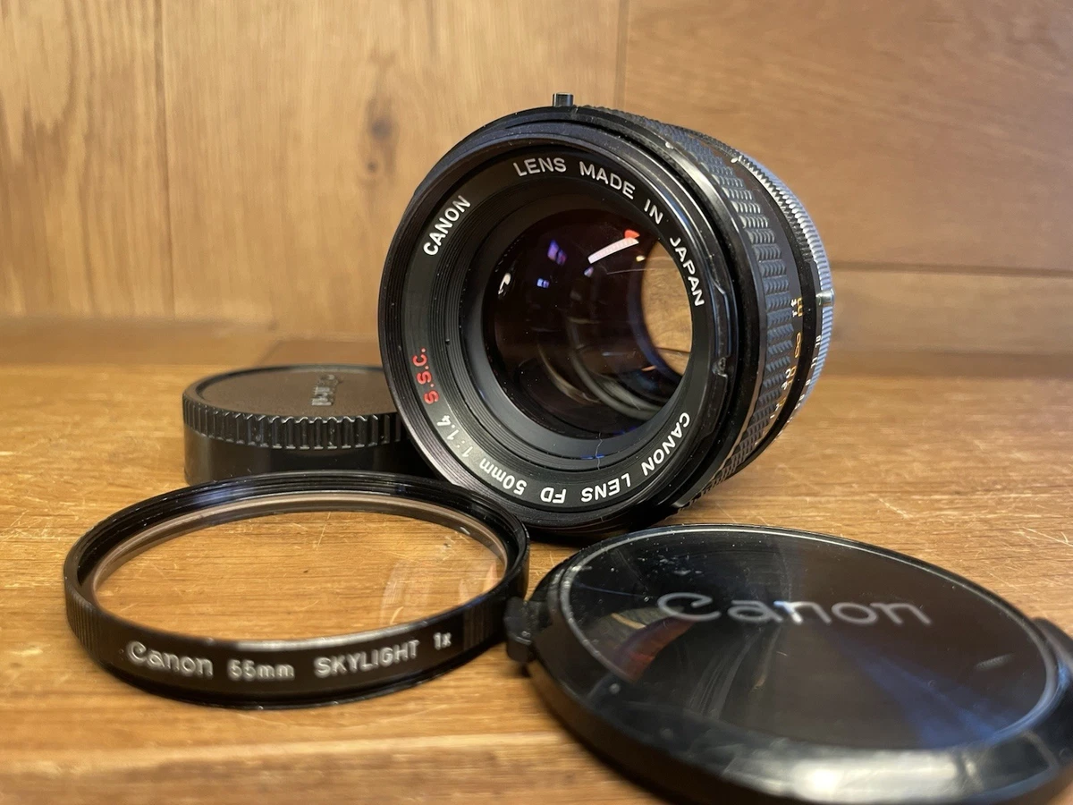 NEUF avec capot BS-55] Canon FD 50mm f/1.4 S.S.C. Objectif SSC MF du