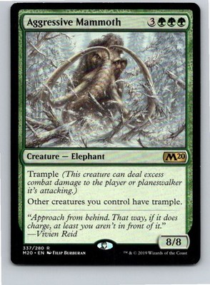 Magic the Gathering Aggressive Mammoth Core Set 2020 MTG Free Shipping!