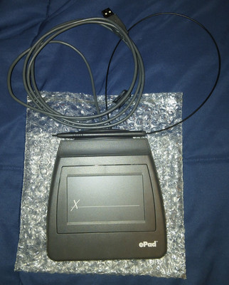 ePadLink ePad Signature Pad with Stylus - USB - TESTED - No Box