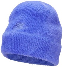 Nike Plush Peak Beanie Unisex Knit Hat - One Size Light Ultramarine New