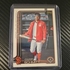 2025 Topps Series 2 Golden Mirror IMAGE VARIATION SSP #495 Casey Schmitt Giants