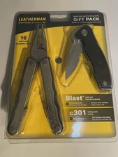 LM75 Leatherman Blast Stainless + C301 W/ Leather Sheath