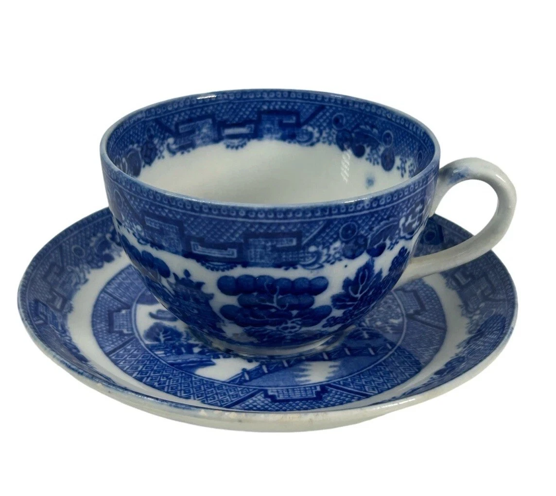 Blue Collectible Cups & Saucers 1800-1849 Time Period Manufactured
