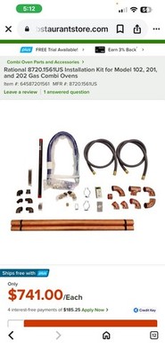 Rational 8720.1563US Electric Installation Kit
