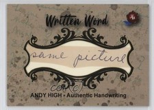 2020 Historic Auto Written Word Handwriting Samples Andy High Cut Signature 0dz