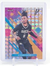STEPHON CASTLE 2025-26 TOPPS FINEST GEOMETRIC REFRACTOR #100 SPURS Q3178