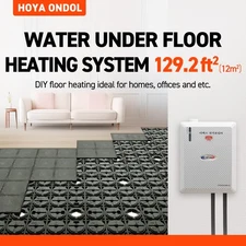 Hoyaondol hot water underfloor heating mat system Qtype 129sqft( 12square meter)