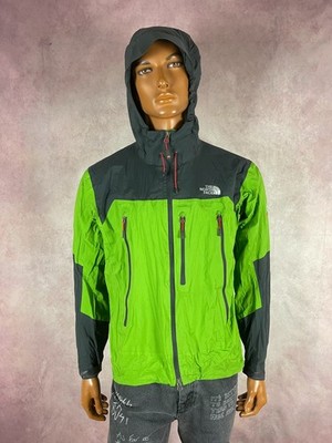 The North Face Summit Series Waterproof Rain Jacket Green Outdoor Hiking Size M