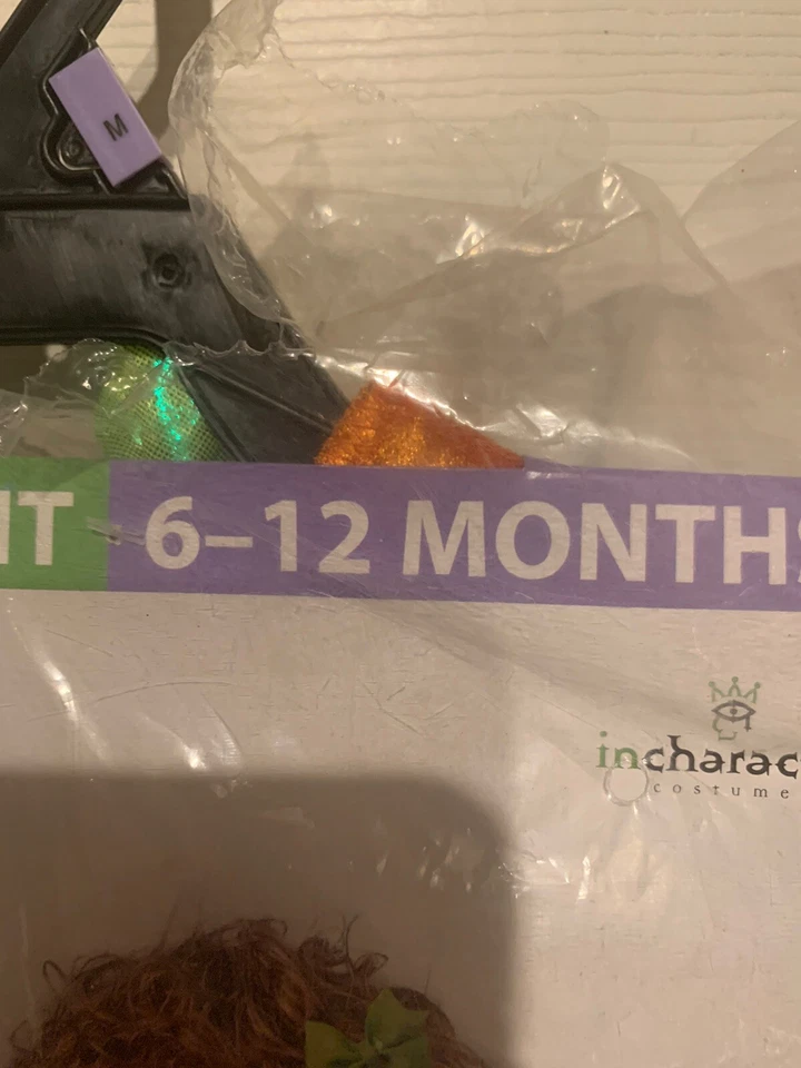 NUEVO SIN ETIQUETAS Disfraz de Pixie Calabaza Infantil Talla 6-12 Meses Mono Con Falda Foto 3 de 4