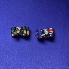 Halloween Puppy Or Baby Clip Bows - Set Of 2