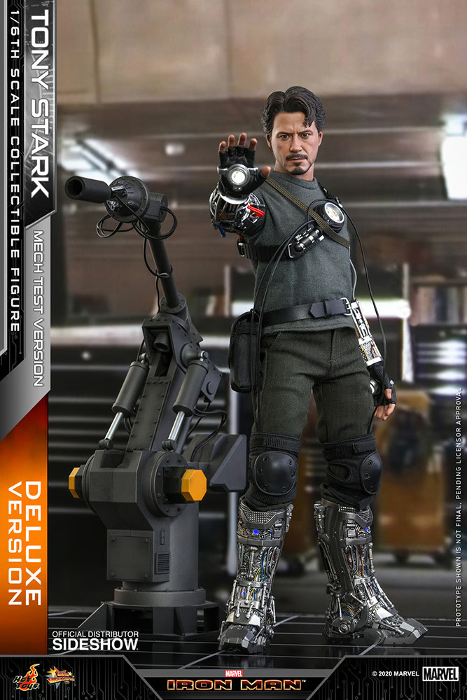 HOT TOYS 1/6 Marvel: Iron Man - Deluxe Tony Stark Mech Test Version MMS582 NUEVO