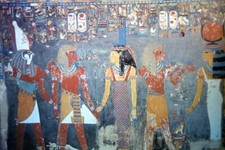 ANCIENT EGYPTIAN ART Found SLIDE Photo EGYPT 35mmTransparency T 41 LA 93 S