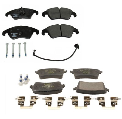 Textar Front & Rear Brake Pad Set With Shims For Audi A4 Quattro S4 S5 allroad