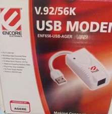 Encore 56k USB Modem FAX V.92 Open Box Plug And Play Software Driver