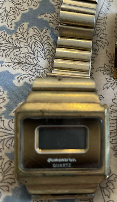 Vintage Quasatron Digital Watch Old One Of The Originals Circa 1970 NOT WORKING