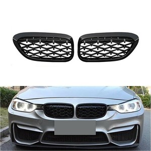 Diamond Style Black Front Kidney Grill New Look For Bmw 3 Series F30 F31 F35 Ebay
